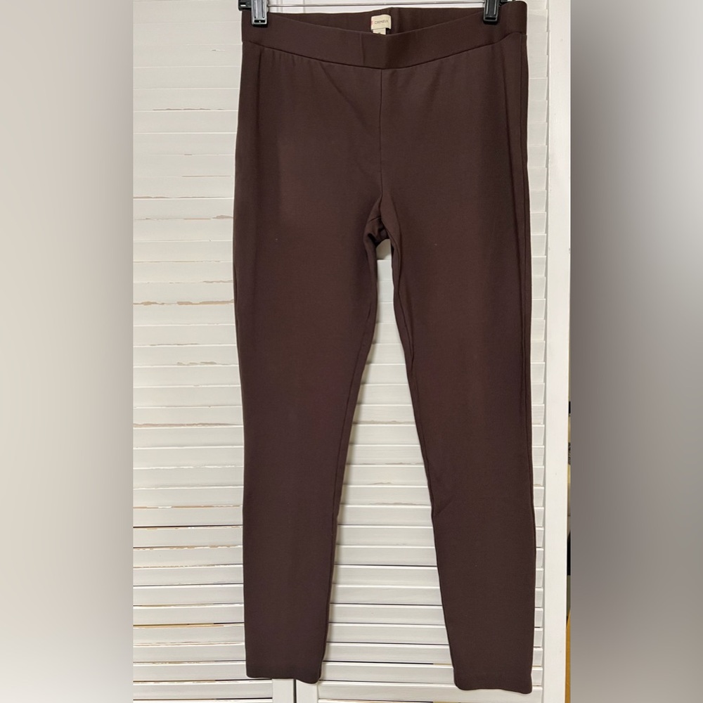 Cremieux Leggings Dark Brown Size Medium Double Knit Fabric